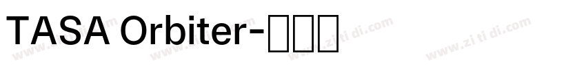 TASA Orbiter字体转换